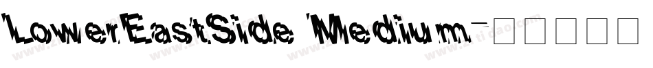 LowerEastSide Medium字体转换